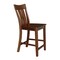 International Concepts Ava Solid Wood Counter Height Bar Stool - 24" Seat Height - Espresso S581-132 - alternate 2